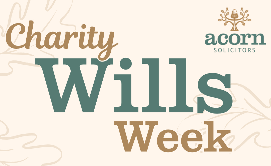 Charity Wills Week – Week Commencing 12th October 2026